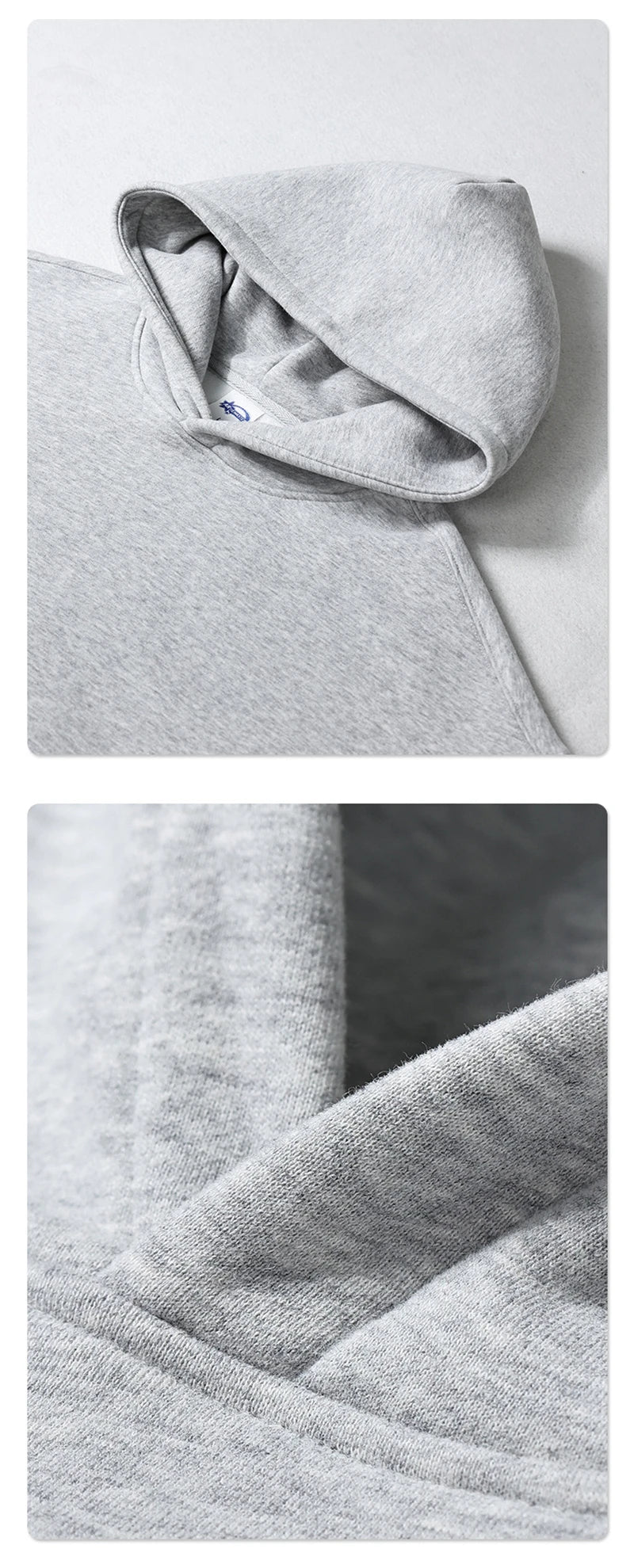 Thick 350gsm Fleece Hooded Hoodies For Men Unisex Winter Oversized Loose Basic Solid Sweatshirts Pullovers Coats HY0631