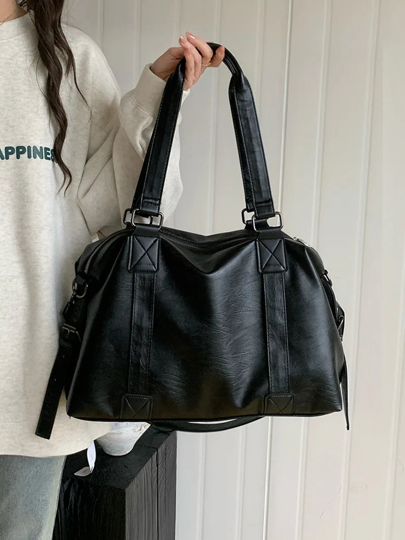 Brand Luxury Designer Tote Bag For Women Lage Capacity Travel Cross Bag High Quality PU Leather Handbags Messenger Bag