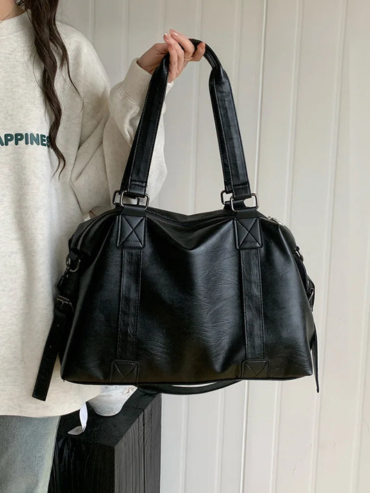 Brand Luxury Designer Tote Bag For Women Lage Capacity Travel Cross Bag High Quality PU Leather Handbags Messenger Bag