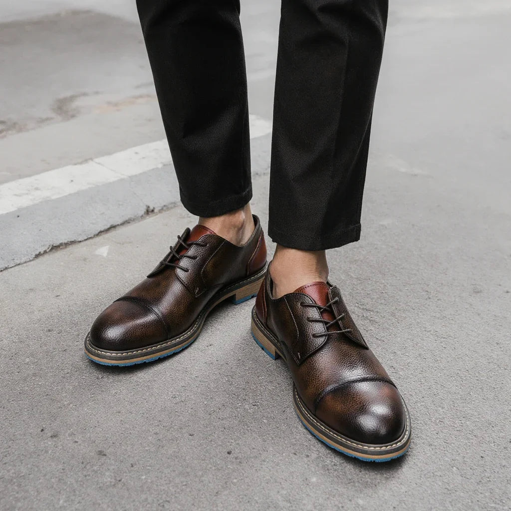 Retro Men Derby Shoes Men Casual shoes Fashion Men Leather Shoes