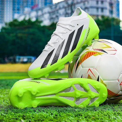 New Men Original Soccer Shoes Society Sneaker Quality Indoor Long Spikes Resistant Sports Match Unisex Training Football Boots