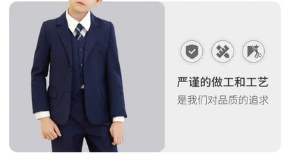 Spring Autumn Children Boy Wedding Suit Teenager Kids Formal Elegant Suits For Boy 1-14 Years Boys Suits Teens Suits Outfit Set
