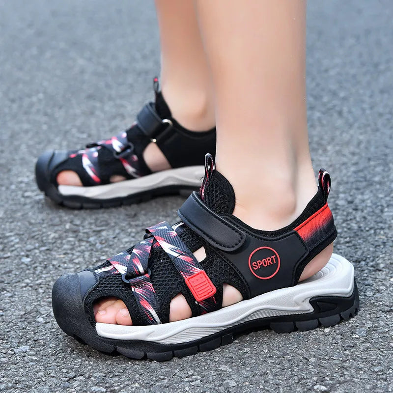 Fashion Boys Sandals Children Summer Shoes Sneaker Non-slip Closed Toe Water Shoes Outdoor Walkingsports Sandal for Boy Shoes