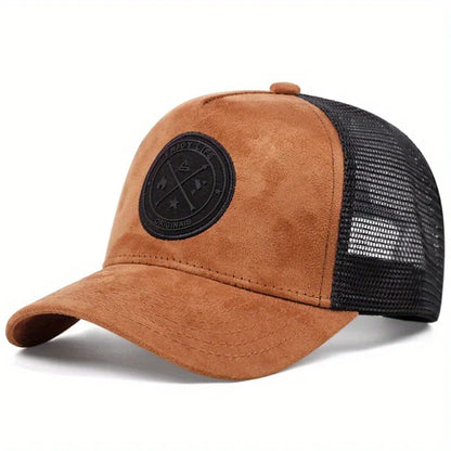 Mesh Baseball Cap Women Men Snapback Hat Casual Breathable Letter Icon