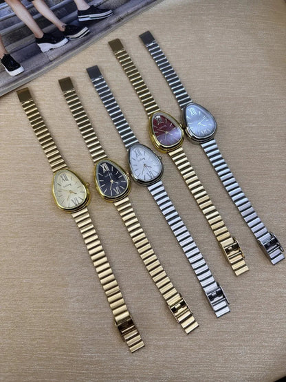 New Ladies Watches gift Snake Head Watch for Women Luxury Fashion Steel Strap Quartz Wristwatches Dropshipping Clock