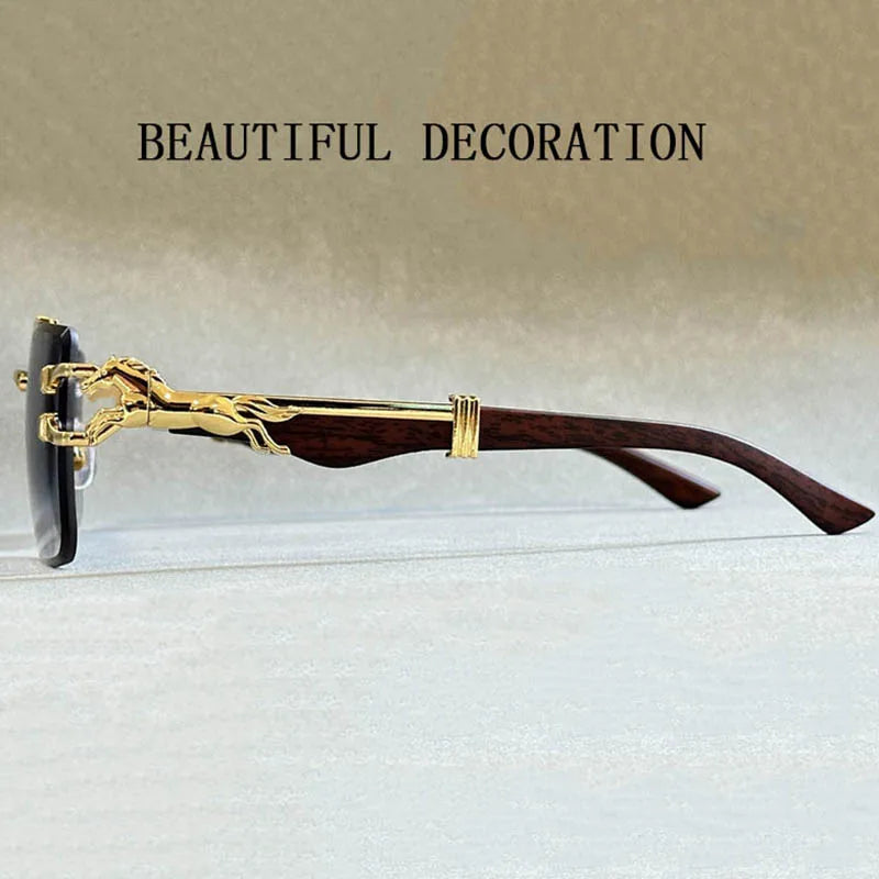 Sunglasses For Men Vintage Designer Rimless Sunglasses Women
