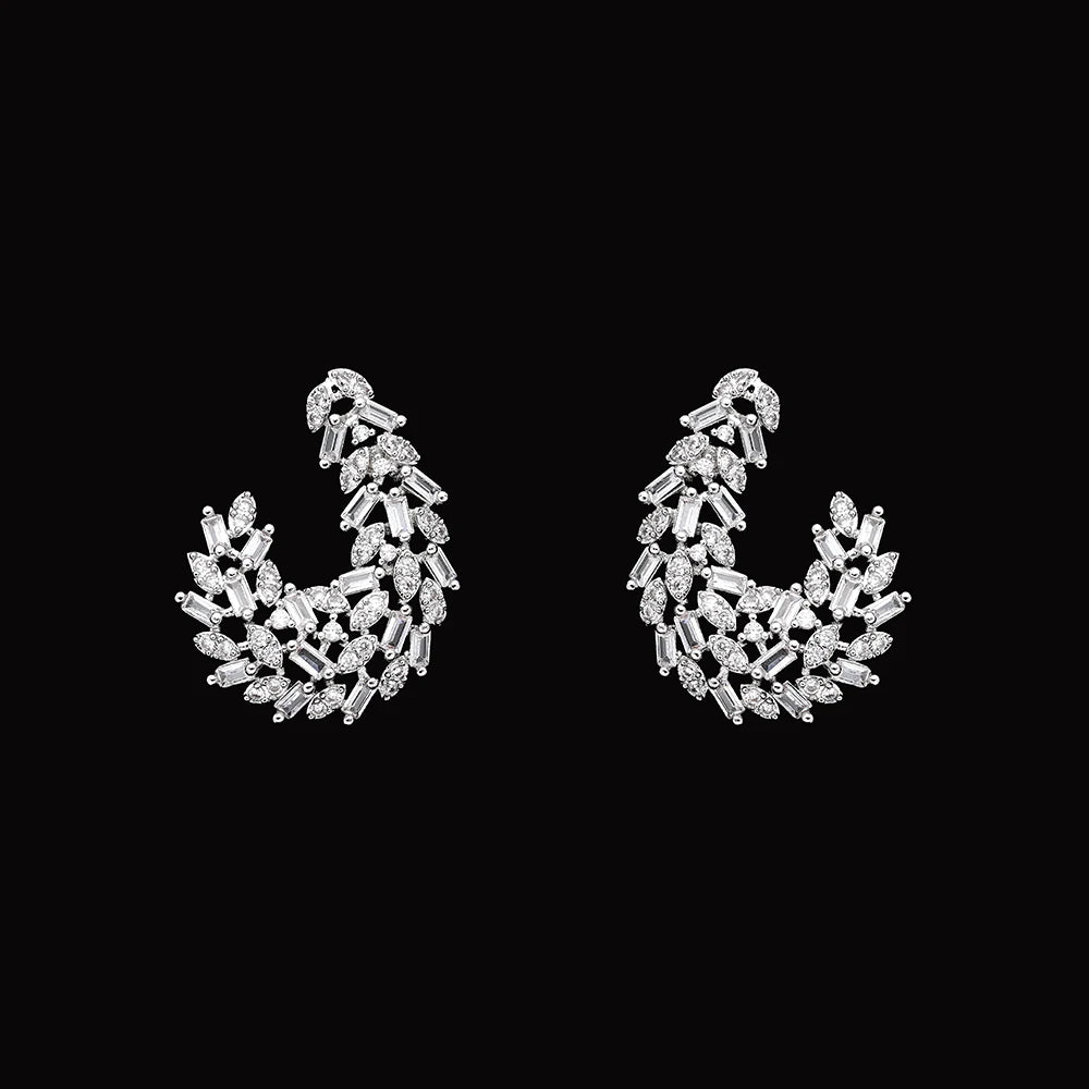 2025 Trendy 4 Pieces Bridal Zirconia Jewelry Sets for Women Party Gift Dubai UAE Wedding Jewelry Set