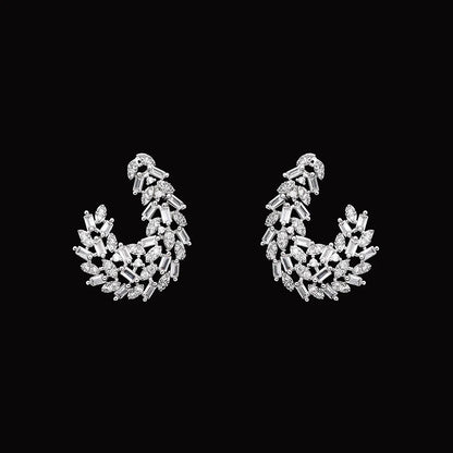 2025 Trendy 4 Pieces Bridal Zirconia Jewelry Sets for Women Party Gift Dubai UAE Wedding Jewelry Set