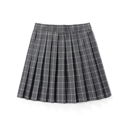 Summer Women High Waist Pleated Plaid Skirts Mini Tennis Skirt Harajuku JK Japanese School Uniform Short A-Line Mini Skirt Girl