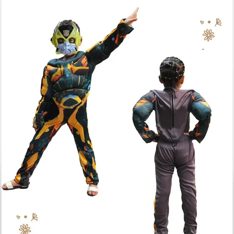 Cosplay Muscle Costume Shield Halloween Costume for Kids Boys Superhero Kids Captain America Costume Captain America
