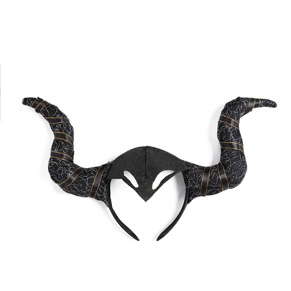 Halloween Maleficent Costume for Girls Evil Queen Dress Up Costumes Witch Devil Black Mesh Princess Dress Cosplay