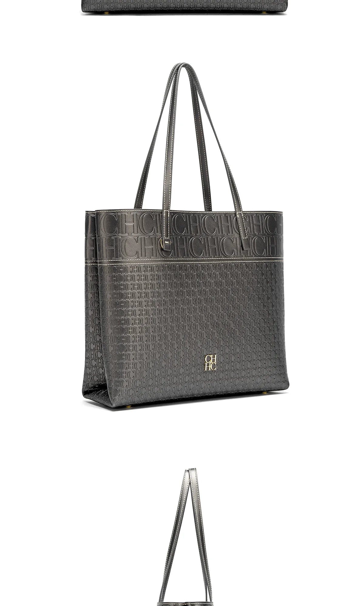 Fashionable Classic Retro Solid Color Women's Bag Large Capacity PVC Material Women's New Single Shoulder Handbag