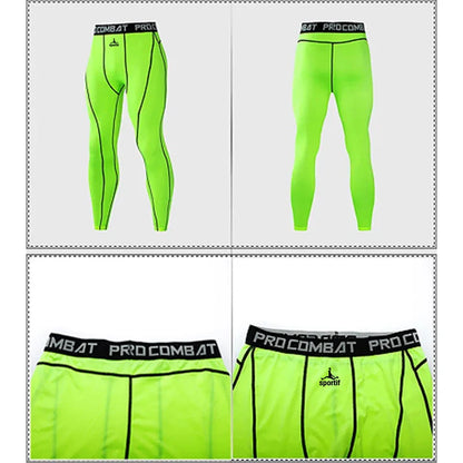 Men Bodybuilding longs Pants Fitness Compression Leggings Train Workout Outfit Male Muscle Alive Elastic Skinny Tights