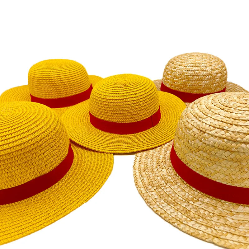 Luffy Straw Hat Anime Cartoon Cosplay Caps Accessories Summer Sun Hat