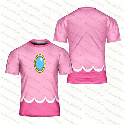 Super Waluigi Cosplay Tracksuit 3D Print T Shirt Shorts Suit For Kids Adults Anime Game Costume Summer Women Set Men's Suit