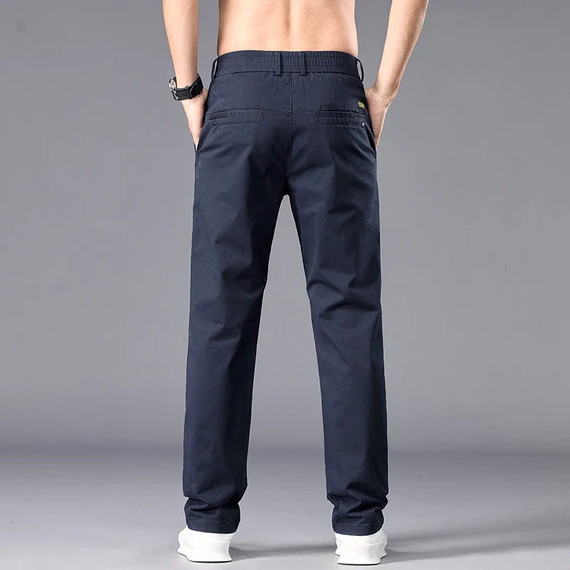 Brand Autumn New Stretch Men Casual Pants Straight Business Dress Formal Trousers Work Fashion Male Comfort Pants