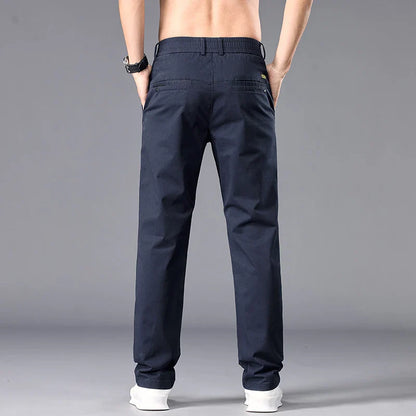 Brand Autumn New Stretch Men Casual Pants Straight Business Dress Formal Trousers Work Fashion Male Comfort Pants