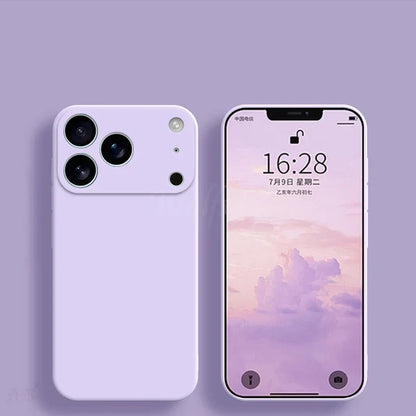 For iPhone 17 Pro Case Liquid Silicone Plain Rubber TPU Case For iPhone 17 Pro Cover Protector For iPhone 17 Air Pro Max Case
