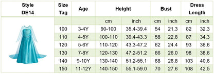 2025 Kid Elsa Anna Costume Girl Birthday Floral Dress Children Snow Queen Performance Fantasy Princess Evening Halloween Costume