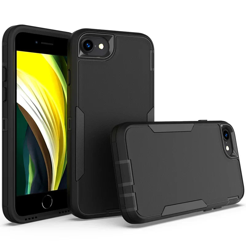 For iPhone SE Case Shockproof Matte Phone Bumper Hybrid Protective Cases For iPhone