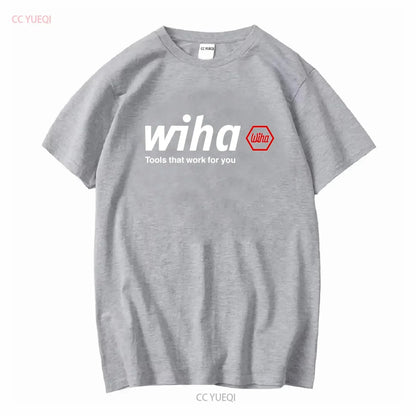 Wiha Tools Logo T shirt Sz S 4XL American Funny USA vintage Washed fashion Stylish Breathable Top For Everyday Wear graphic