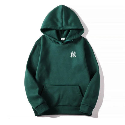 Men's and Women's Casual Fashion Trend Fleece Hooded Hoodies Spring Fall Outdoor Sweatshirt Popular Font Print Pullovers Coat