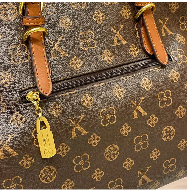Ladies' light luxury handbag 2025 new high-end designer fashion retro handbag shoulder bag large capacity crossbody bag tote bag