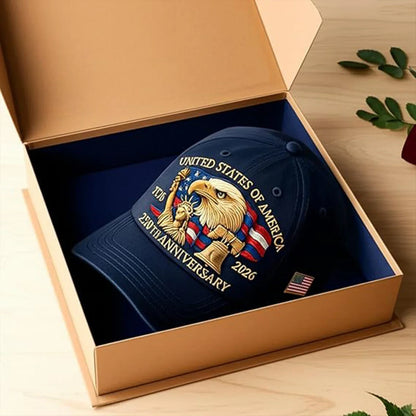 US 250th Anniversary Cap Retro Washed Patriotic Cap Trucker Hat Outdoor Sunhats Sports Hat reathable Baseball Caps for Men Women