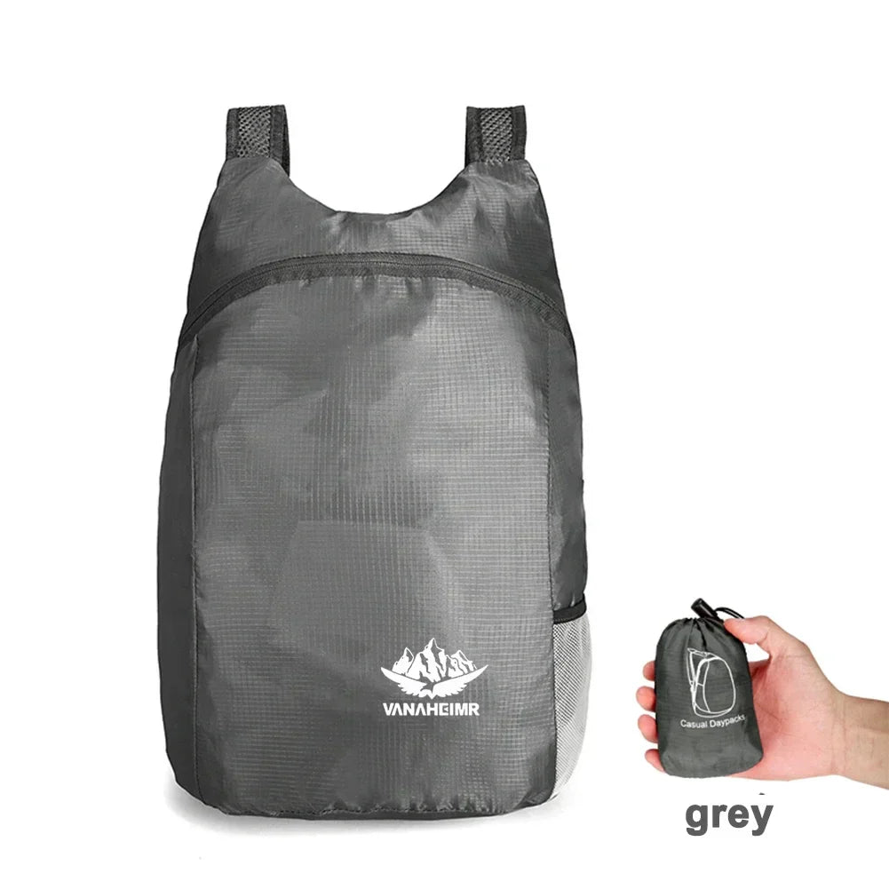 15L Lightweight Packable Backpack Foldable ultralight Outdoor Folding Backpack Travel Sports Bag Hiking Daypack for Men Women