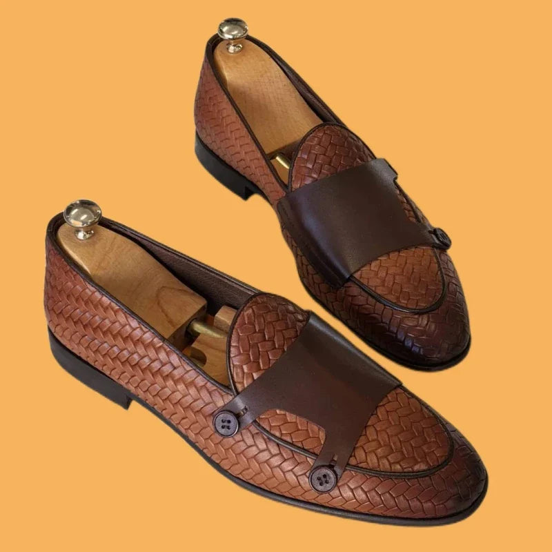 Novos Mocassins Masculinos Marrons Sapatos Sociais Masculinos de Couro PU Preto Feitos à Mão com Frete Grátis Tamanho 38-48