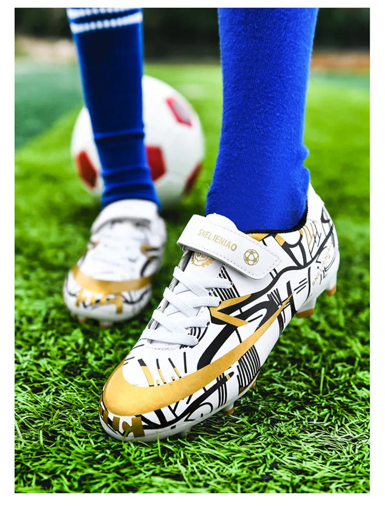 Hot TF/AG Kids Football Shoes Original Child Soccer Shoes Indoor Training Football Field Boots Children‘s Soccer Cleats Sneaker