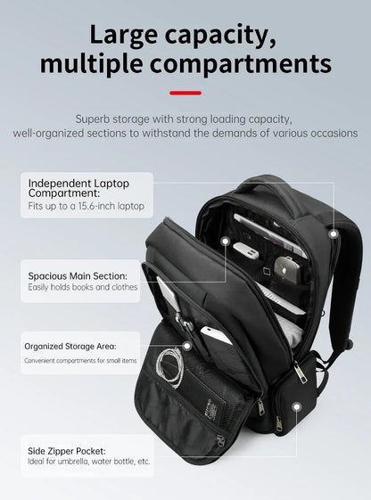Waterproof Nylon Backpack Female Men's Backpack For 15.6 Laptop Notebook Bag Mochilas School Backpacks Bag Male Knapsack