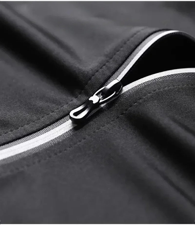 New Men's Sportswear 1-5Pcs Suit  All-Season Running Cycling Fitness Quick Drying Clothing Jogging Training Men's Track Suit Set