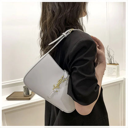 High-end small bag women's new Internet celebrity armpit bag versatile women's temperament baguette bag shoulder bag