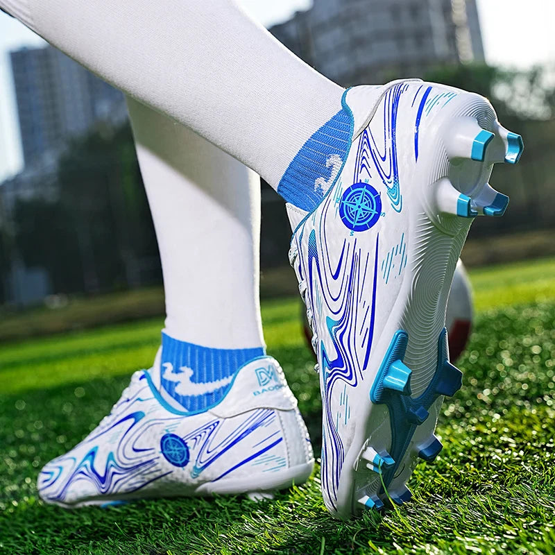 Men's football shoes with long studs for men, women, children, boys, teenagers, sports sneakers, outdoor training shoes