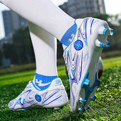 Men's football shoes with long studs for men, women, children, boys, teenagers, sports sneakers, outdoor training shoes