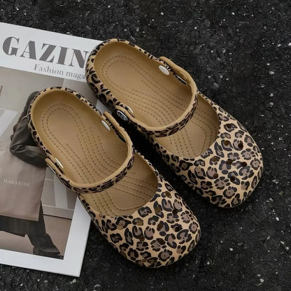 Kids'Casual Sandals EVA Summer Fashion Outdoor Soft Bottom Children Breathable Anti-slip Beach shoes Black White Size 36-41
