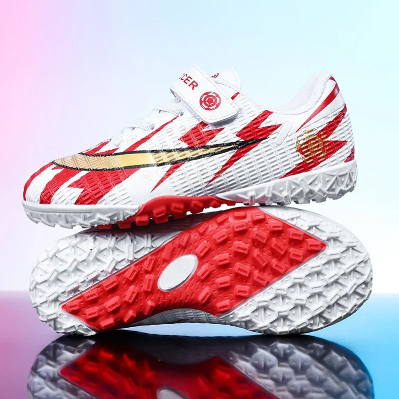 New Child's Football Shoes Society Professional Original Child's Society Cleats Kid Sneakers Indoor Soccer Trainers Youth Sports