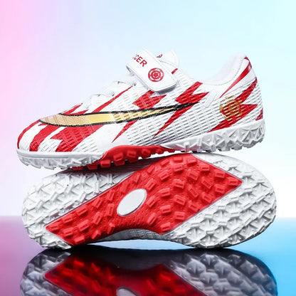 New Child's Football Shoes Society Professional Original Child's Society Cleats Kid Sneakers Indoor Soccer Trainers Youth Sports