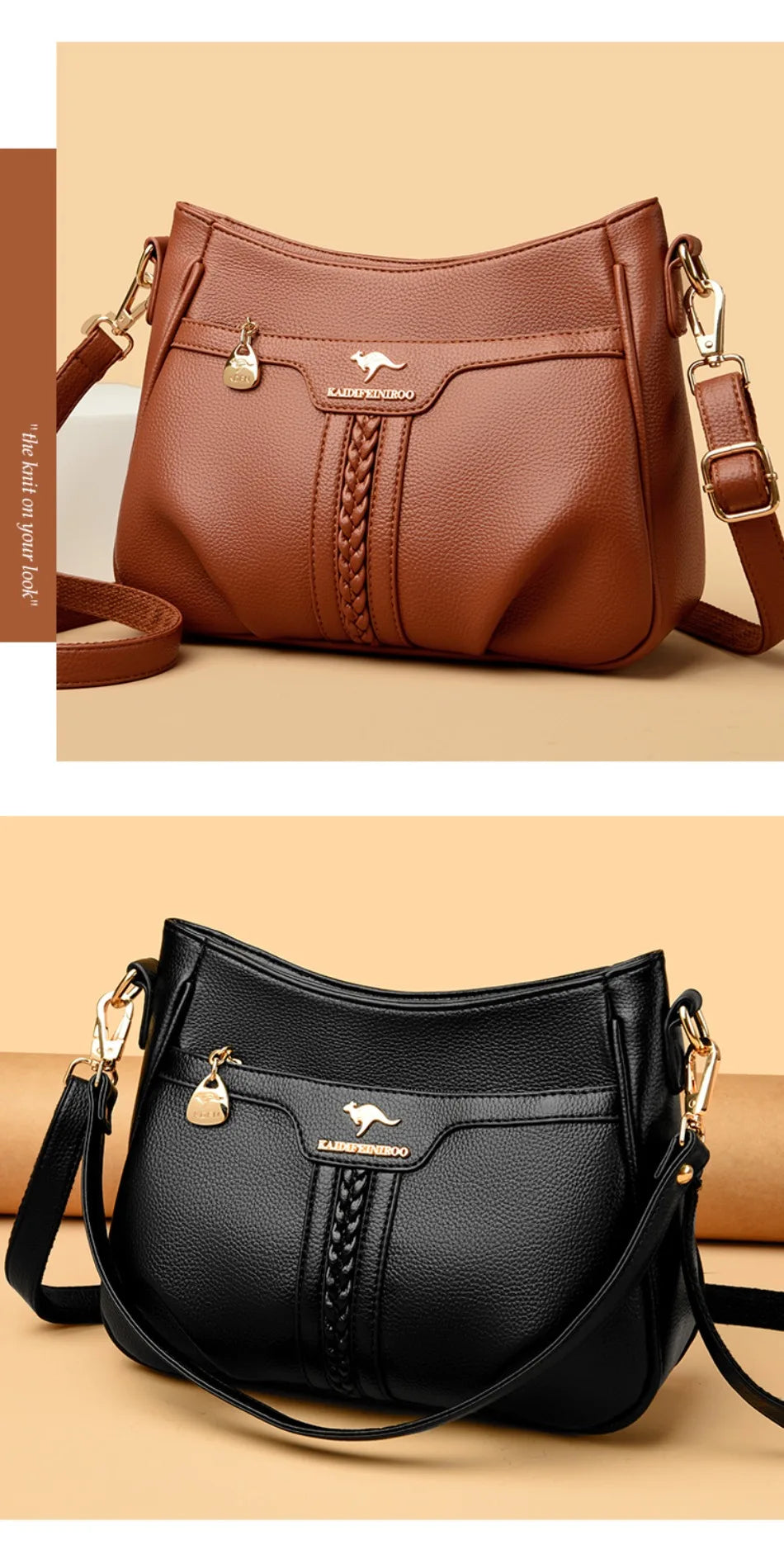 Genuine High Quality Soft Leather Women's Handbag Trend Designer Female Crossbody Bag Casual Shoulder Messenger Handbags 2024