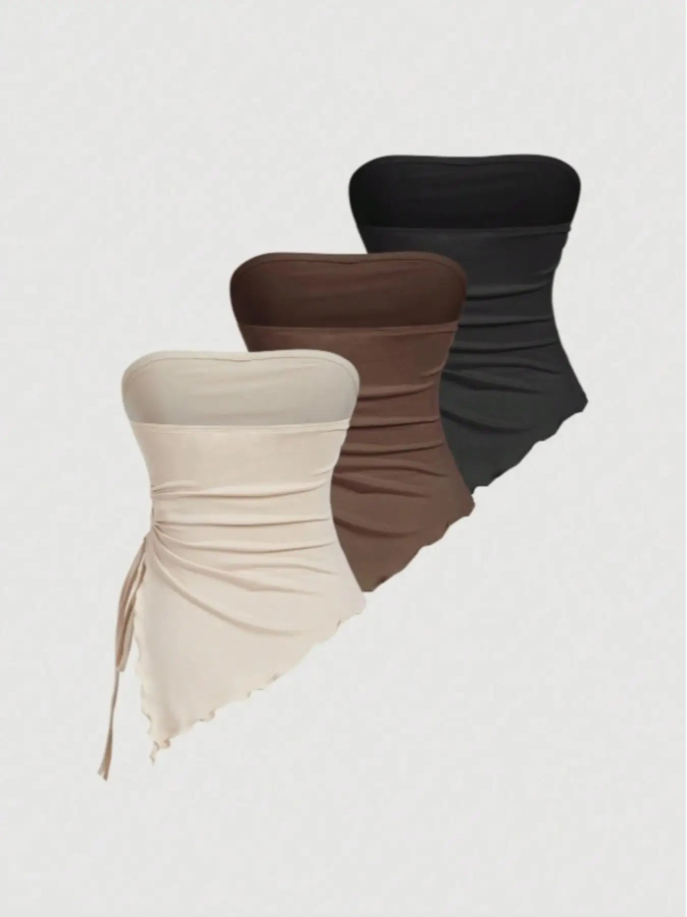 New women's 3-piece strapless top
