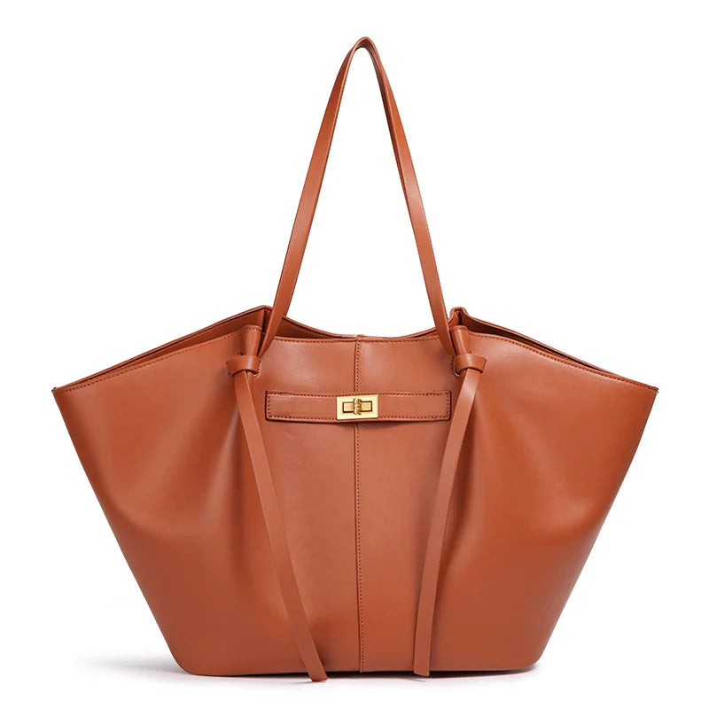 Lightweight Large Capacity 2025 New Bat-Shaped High Street Handbag European and American Style Trendy Single Shoulder Crossbody