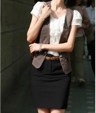 1pcs Woman Summer Korean Ruffled Shirt Lady Chiffon Lotus Leaf Sleeves Turndown Collar Slim Fit Shirt Female Business Attire Top