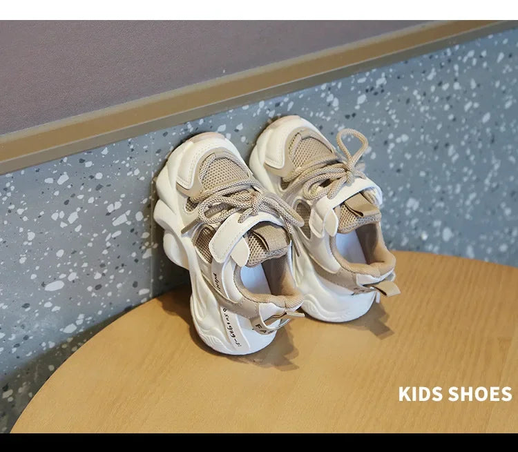 Fashion Children's Sports Shoes Student Mesh Breathable Running Shoes Kids Non-slip Basketball Shoes for Girls and Boys Outdoor