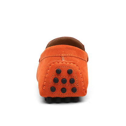 Men's Casual Fashion Genuine Leather Loafers Moccasins Slip-On Driving Shoes 38-50 Size Range Male Flats Comfort Footwear