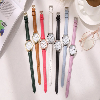 Women Quartz Fine Watch Easy To Read Arabic Numerals Simple-Dial