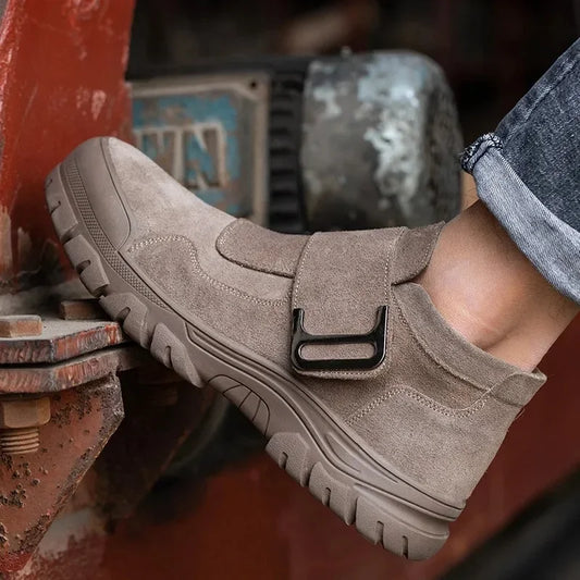 New Steel Toe Anti Smashing Steel Toe Anti Piercing Boots Indestructible Work Shoes for Men's Construction Work Shoes Durable