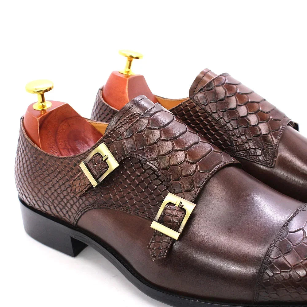 Sapatos Sociais Masculinos de Couro – Estilo Oxford Formal, Tamanhos 40–47, Preto e Marrom