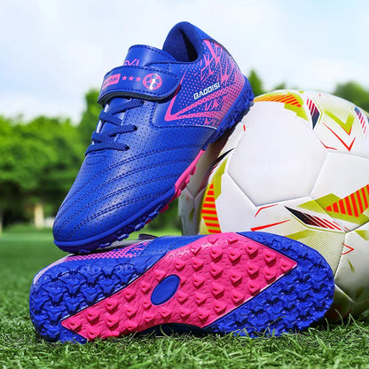 New Children Soccer Boots Sports Society Field Boy Football Shoes Futsal Fast Indoor Sneaker Original Ankle Cleats Football Boot
