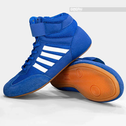 Botas de luta profissional masculinas e femininas 5 cores Sapatilhas de boxe Casal Antiderrapante Tênis Botas de luta masculinas respiráveis